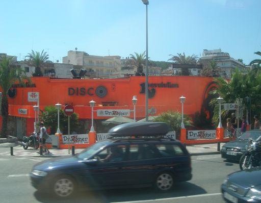 Driving through Lloret de Mar. Lloret de Mar Spain Europe