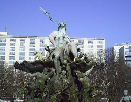 The Neptune Fountain in Berlin , Germany