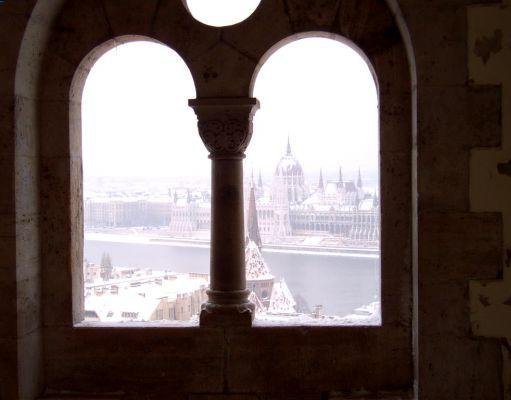 View from Fishermen's Bastion, Budapest., Hungary