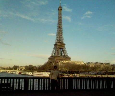 The Eiffel Tower and the Seine River., Paris France