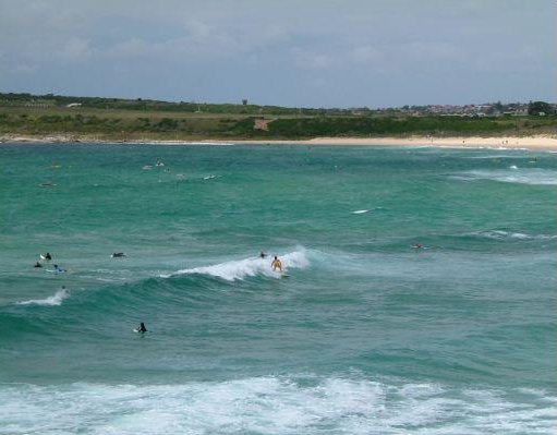 Sydney Australia Surfers at Bondi Beach, Sydney.