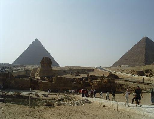 Photo of a sphinx in Egypt., Cairo Egypt