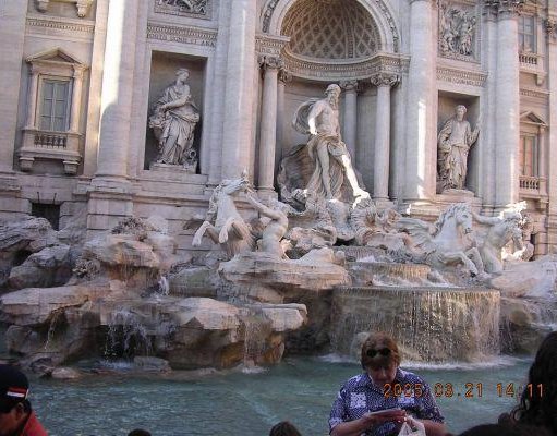 Photos of the Trevi Fountain in Rome., Rome Italy