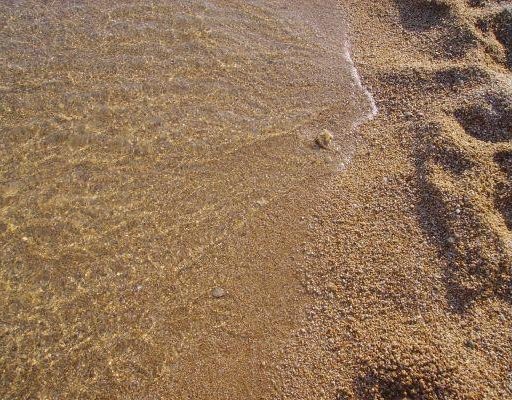 Pictures of the beach in Mykonos., Greece