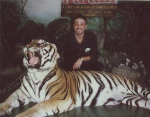 Photo with the tiger in Bangkok., Bangkok Thailand