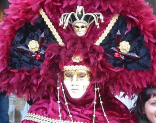 Photos of the carnival celebrations in Venice., Italy