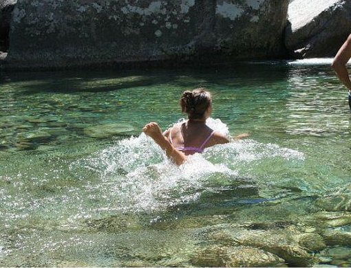 Canaima Venezuela Taking a swim in the lagoons of Cainama.