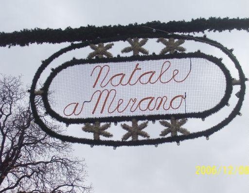 Trento Italy Christmas market in Merano, Italy.