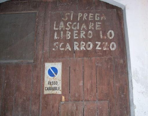 Street signs in Sicily. Sicily Italy Europe