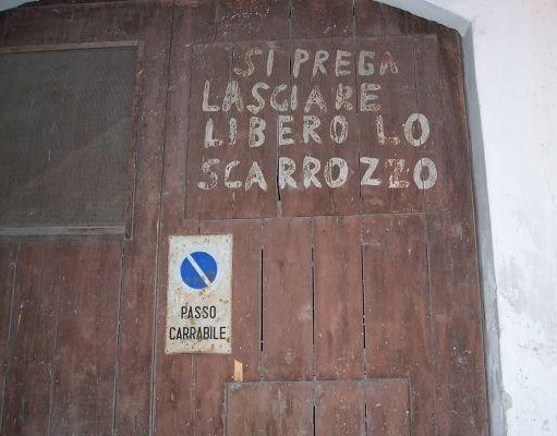 Sicily Italy Street signs in Sicily.