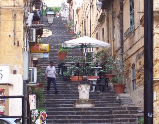 Trattoria, pizzeria Manhattan on Salita Madonna Degli Angeli in Agrigento., Sicily Italy