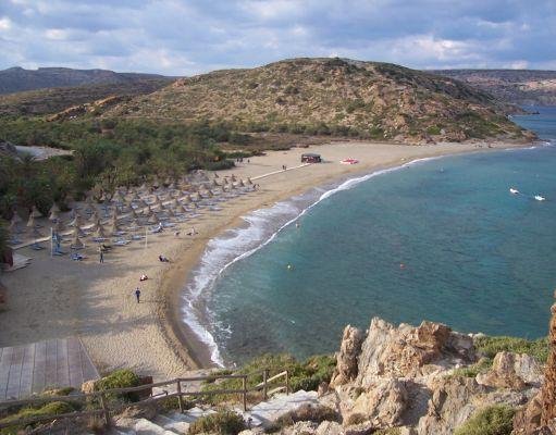 Crete Greece The beaches of Crete in October.