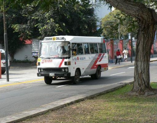 Lima Peru Local bus in Lima, Peru.