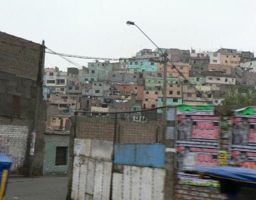 Lima Peru Photo of the Peruvian favelas in Lima.