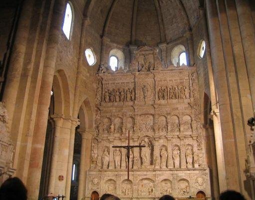 Photos inside the Poblet Monastery., Spain