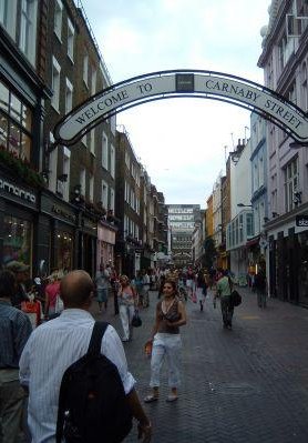 Carnaby Street in London., London United Kingdom