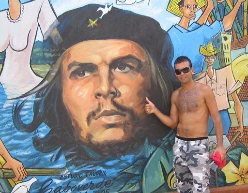 Graffitti of Ernesto Che Guevara, the legend of Cuba., Havana Cuba