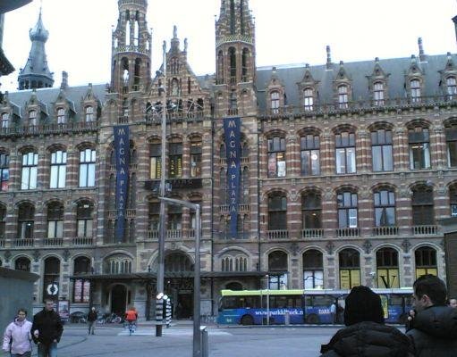 Amsterdam Netherlands Magna Plaza from Dam Sqaure, Amsterdam.