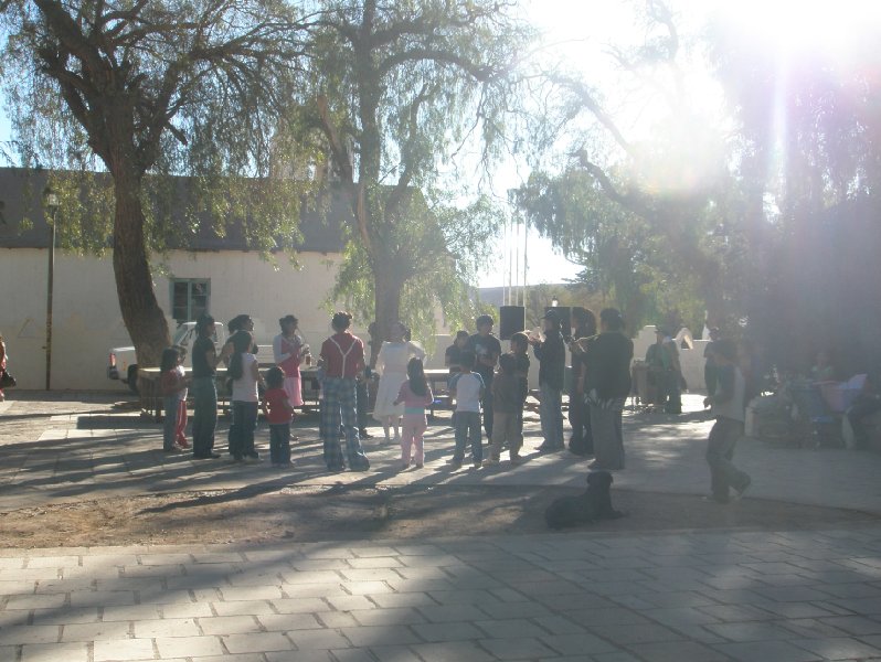 Pictures of a theatrical event for the children in Arica, Chile., Arica Chile