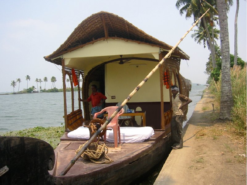 Kerala India Renting a Houseboat in Kerala, India.