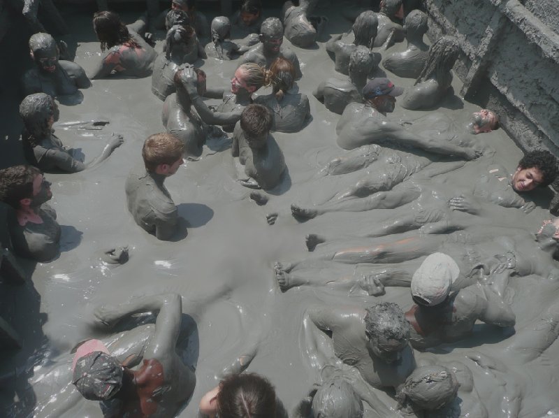 El Totumo Mud Vulcano bathing!, Santa Catalina Colombia