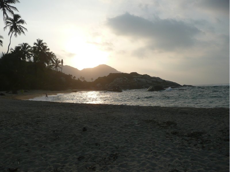 Sunset over Parque Tayrona., Colombia