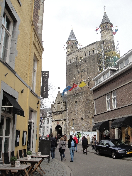 Maastricht Netherlands Onze-Lieve-Vrouwe basilica in Maastricht, Holland