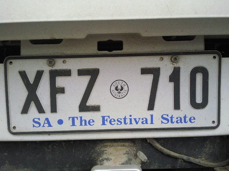 South Australia The Festival State License Plate Australia, Australia