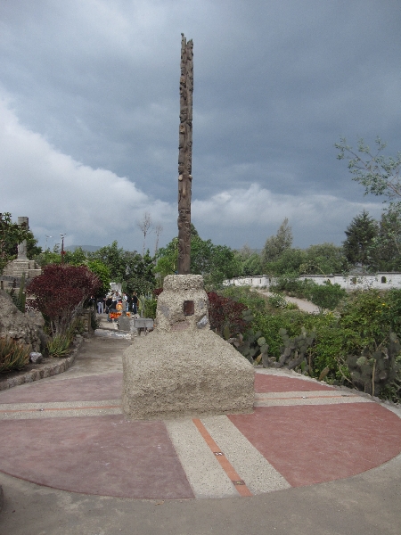 Monuments at the Museo Inti Nan in Ecuador, Ecuador