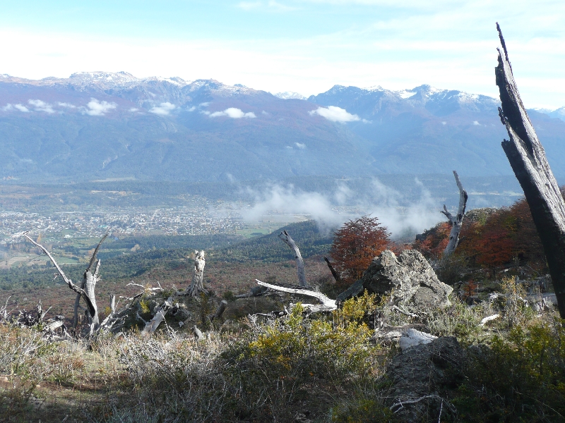 View of El Bolson from the Piltriquitron mountain, Argentina