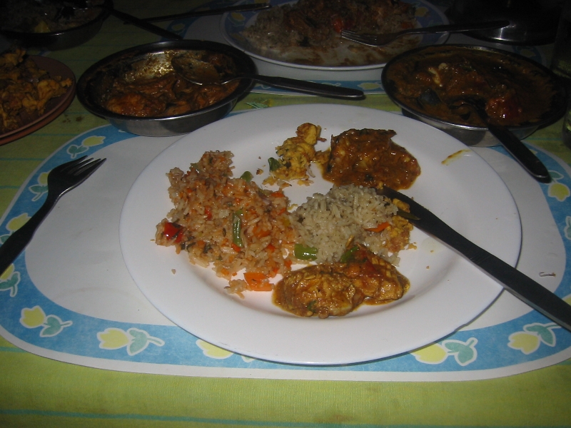 Indian restaurant in Mamallapuram, Tamil Nadu, India