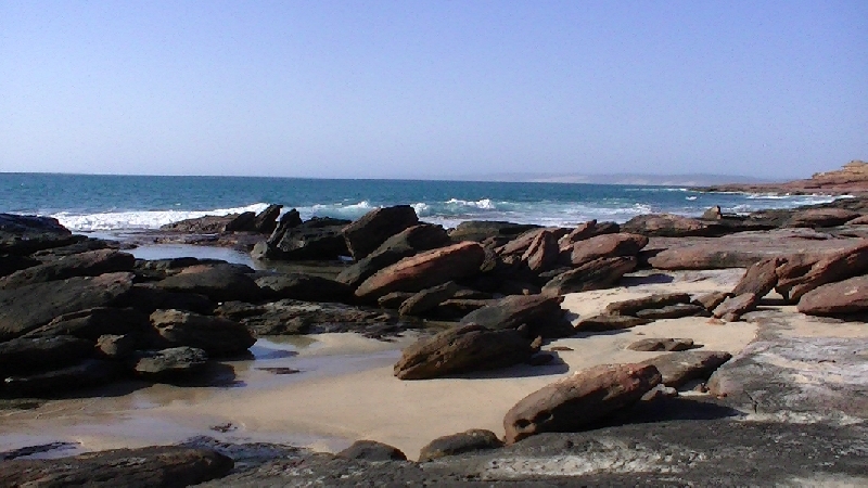 The beach at Mushroom Rock, Kalbarri, Australia