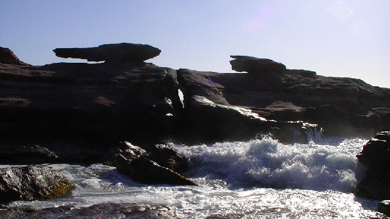 Kalbarri Australia High tide at Mushroom Rock, Kalbarri