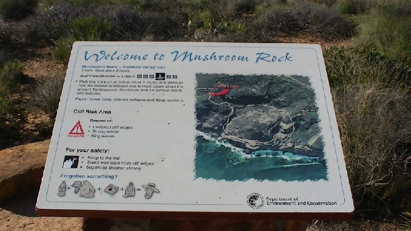 Mushroom Rock hiking trail Kalbarri, Australia