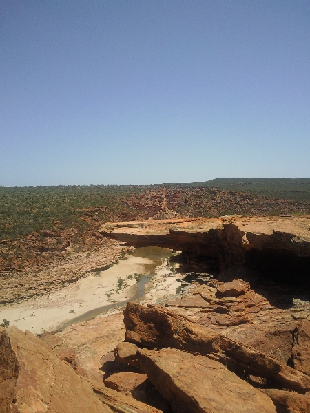 River view from Nature's Window, Kalbarri, Australia