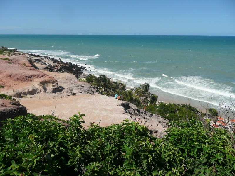 Beautiful lookout over Pipa Beach, Brazil