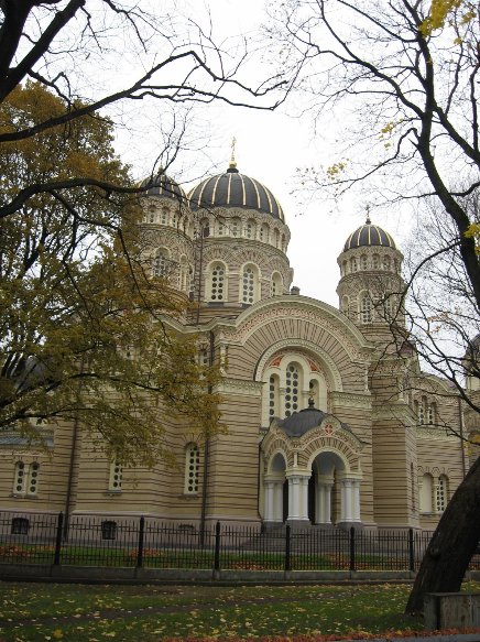 Riga Latvia Photos of The Nativity of Christ Cathedral, Orthodox Church in Riga