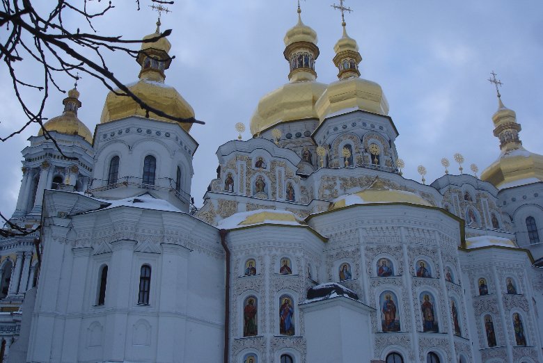 Kiev Ukraine Photos of the Holy Dormition Cathedral of the Kiev Monastery Caves