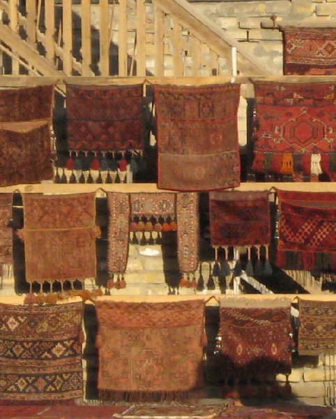 Uzbekistan rugs and carpets in Bukhara, Bukhara Province Uzbekistan