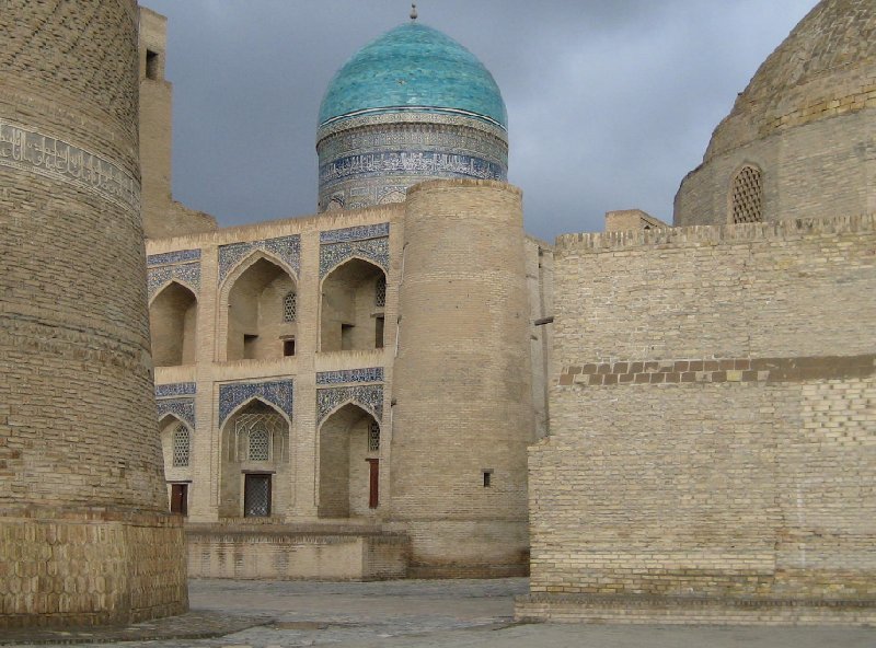 Pictures of the Mir-i Arab madrasah Mosque in Bukhara, Uzbekistan, Uzbekistan