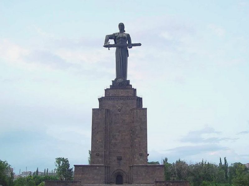 The statue of Mother Armenia in Yerevan, Yerevan Armenia