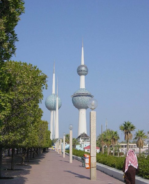 Photos of the Kuwait Towers, Kuwait City Kuwait