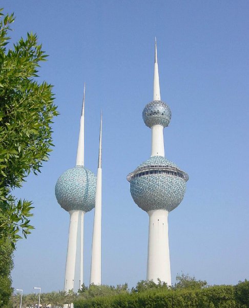 The towers of Kuwait City, Kuwait