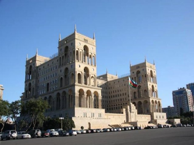 Azerbaijani parliament in Baku, Azerbaijan