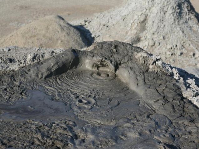 Mud vulcano in Gobustan, Azerbaijan , Baku Azerbaijan