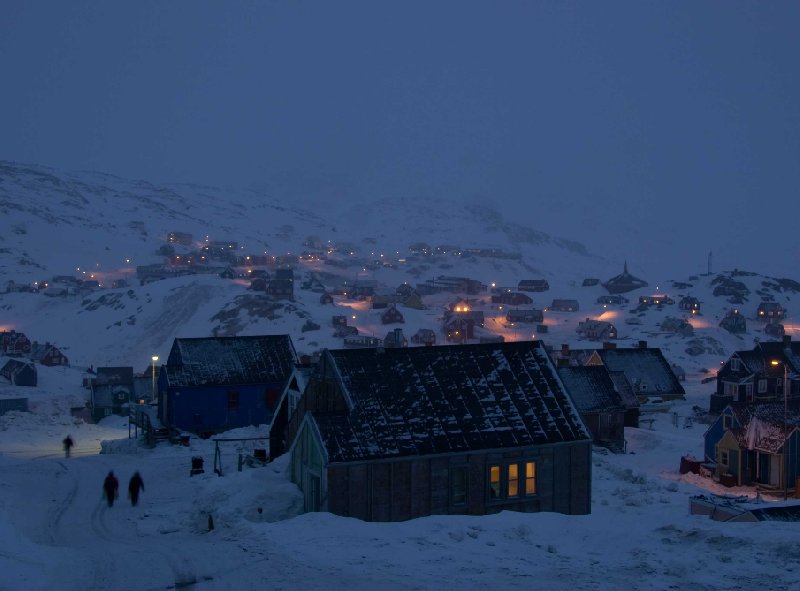 Tasiilaq by night, pictures, Greenland