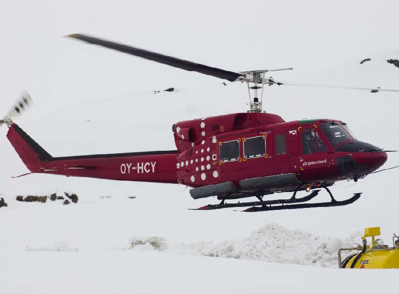 Our helicopter ride in Kulusuk, Greenland, Greenland