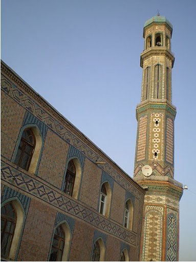 Dushanbe Tajikistan The minaret of the Haji Yakoub Mosque in Dushanbe, Tajikistan