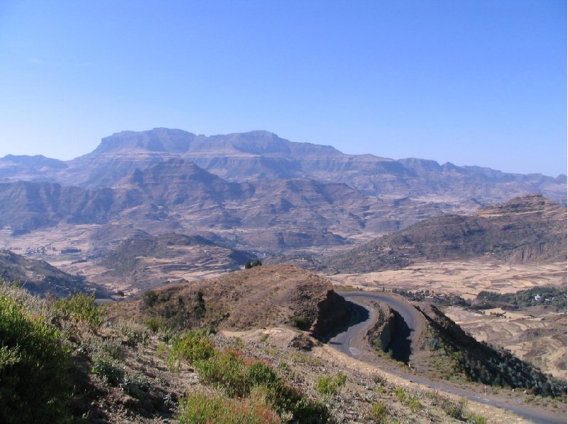 Gondar Ethiopia Panoramic picturs of Simien Mountains NP, Ethiopia