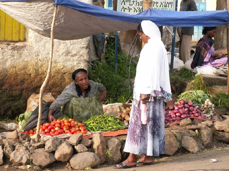 Gondar Ethiopia Streetmarket in Gondar, Ethiopia